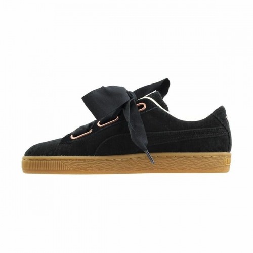 Sporta Bikses Sievietēm Puma  Basket Heart Corduroy Melns image 1