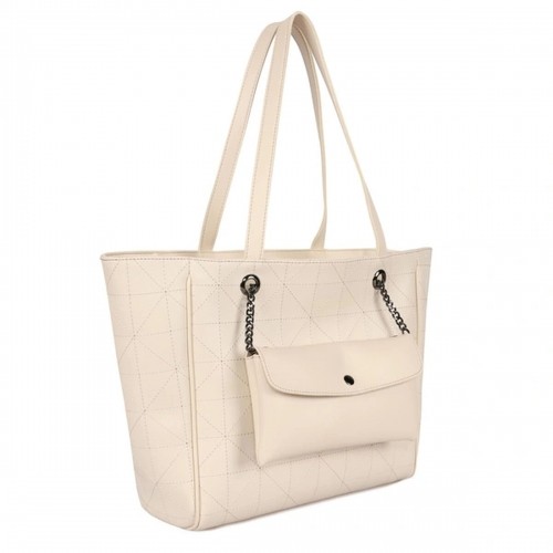 Women's Handbag Laura Ashley RELIEF-QUILTED-CREAM Cream 30 x 30 x 10 cm image 1