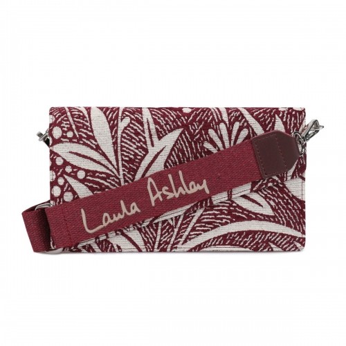 Women's Handbag Laura Ashley CRESTON-FLOWER-CLARET-RED Grey 24 x 13 x 3 cm image 1