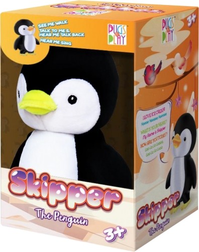 PUGS AT PLAY  Интерактивная игрушка пингвин Скипер, 23 см image 1