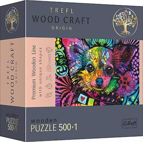 Trefl Puzzles TREFL Koka puzle - Krāsains kucēns, 500gb image 1