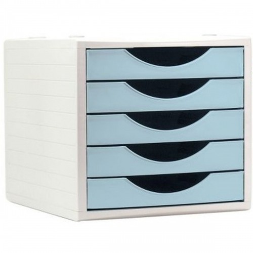 Modular Filing Cabinet Archivo 2000 ArchivoTec Serie 4000 5 drawers Din A4 Pastel Blue 34 x 27 x 26 cm image 1