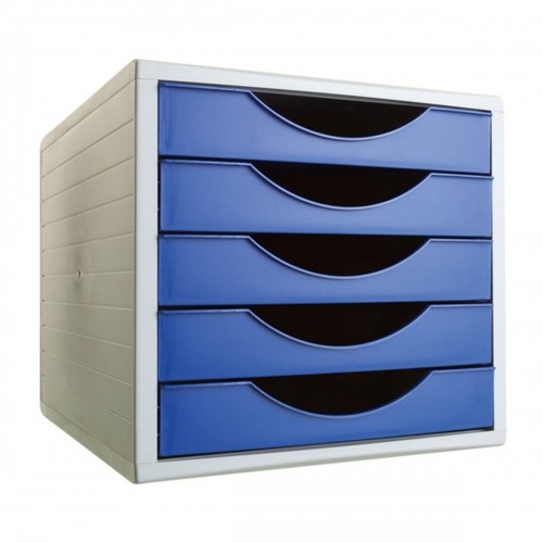 Modular Filing Cabinet Archivo 2000 ArchivoTec Serie 4000 5 drawers Din A4 Blue 34 x 27 x 26 cm image 1