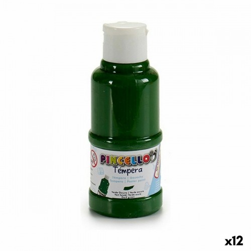 Pincello Tempera 120 ml Tumši zaļš (12 gb.) image 1