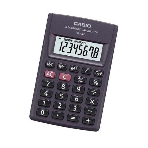 Калькулятор Casio HL-4A Серый Смола (8 x 5 cm) image 1