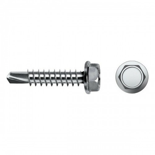 Self-tapping screw CELO 5,5 x 63 mm Metal plate screw 100 Units Galvanised image 1