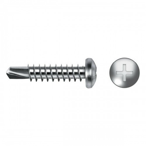 Self-tapping screw CELO 5,5 x 75 mm Metal plate screw 100 Units Galvanised image 1