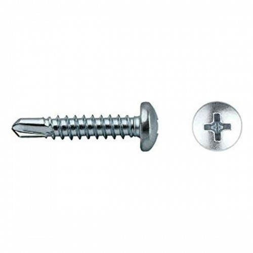 Self-tapping screw CELO 4,8 x 75 mm Metal plate screw 100 Units Galvanised image 1