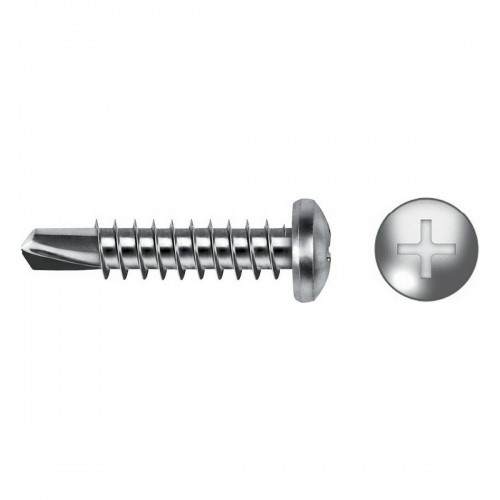 Self-tapping screw CELO 4,8 x 63 mm Metal plate screw 200 Units Galvanised image 1