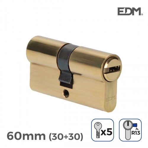 Cylinder EDM r13 European Short camlock Golden Brass (60 mm) image 1