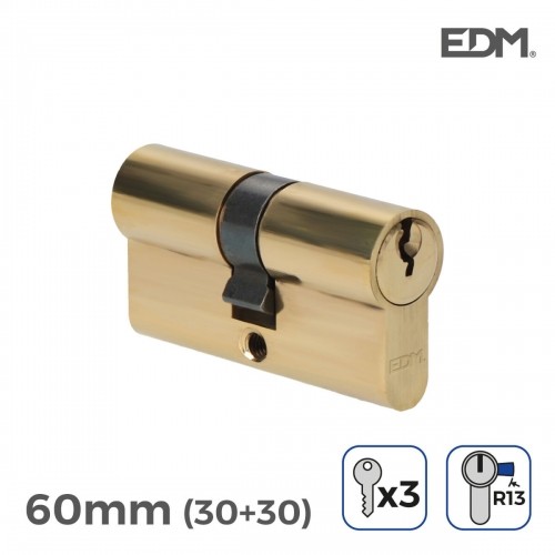 Cylinder EDM r13 European Short camlock Golden Brass (60 mm) image 1