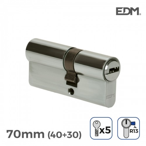 Cylinder EDM r13 European Short camlock Silver nickel (70 mm) image 1