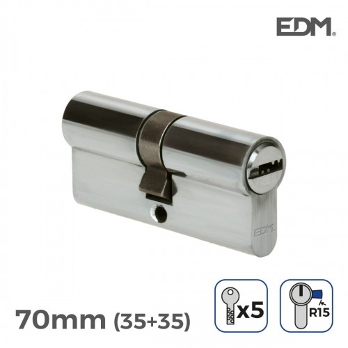 Cylinder EDM r15 European Long camlock Silver nickel (70 mm) image 1