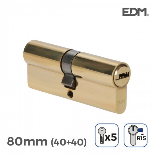 Cylinder EDM r15 European Long camlock Golden Brass (80 mm) image 1