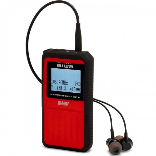 Radio Aiwa Red DAB/DAB+/FM LED Screen image 1