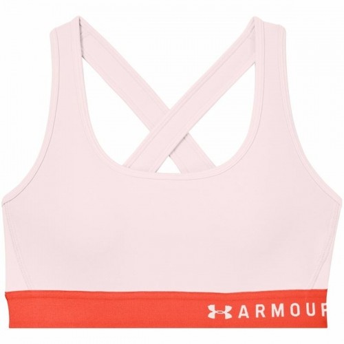 Sports Bra Under Armour Mid Crossback Pink image 1