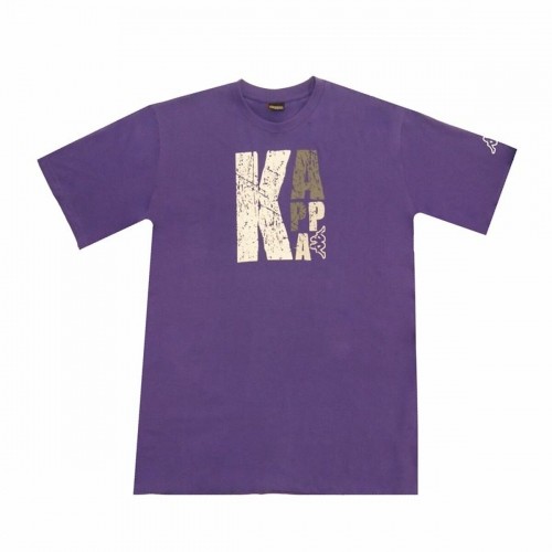 Vīriešu Krekls ar Īsām Piedurknēm Kappa Sportswear Logo Violets image 1