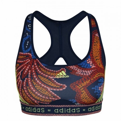 Спортивный бюстгальтер Adidas Farm Rio Тёмно Синий image 1