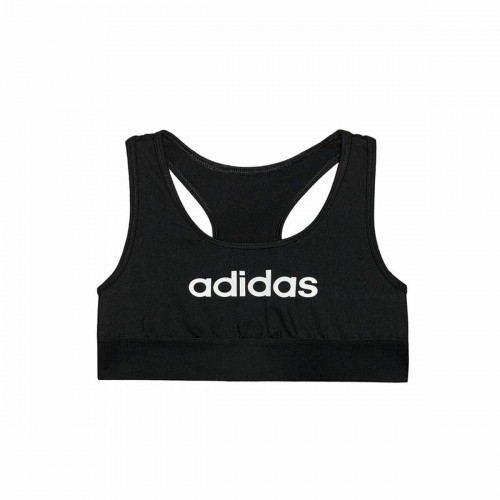 Sporta Krūšturis Adidas Sports Single Jersey Bērnu Melns image 1