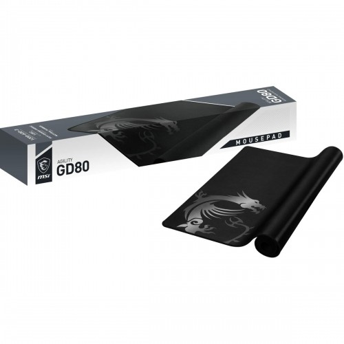Gaming Mouse Mat MSI Agility GD80 Black 120 x 60 cm image 1