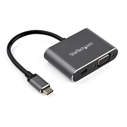 Адаптер USB C—VGA/MiniDisplayPort Startech CDP2MDPVGA           Серый image 1