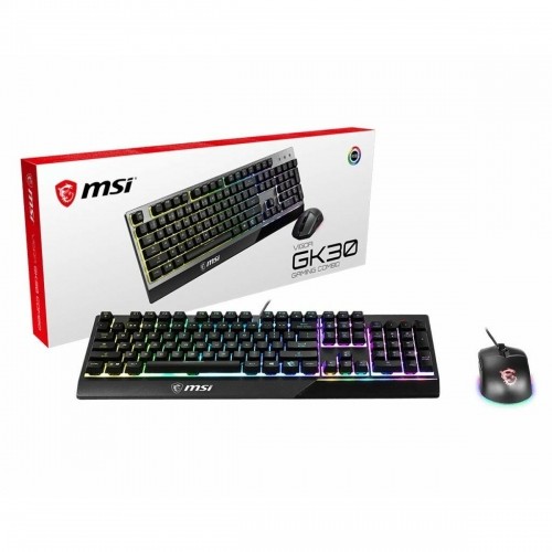 Keyboard and Mouse MSI Vigor GK30 Spanish Qwerty image 1