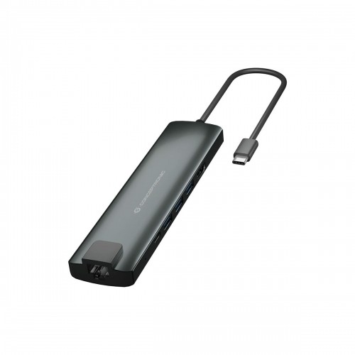 USB Hub Conceptronic DONN06G Grey 9-in-1 image 1