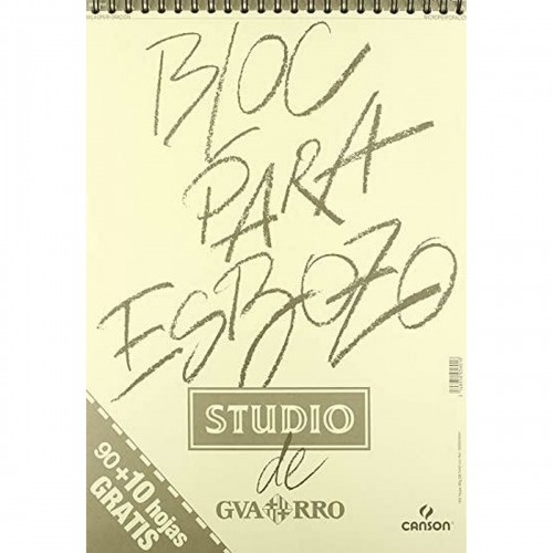 Sketch pad Canson Mikro perforēts 90 gr 100 Loksnes 5 gb. Spirāle (29,7 x 42 cm) image 1