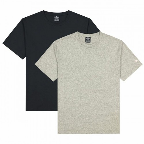 Men’s Short Sleeve T-Shirt Champion Crew-Neck Black 2 Pieces Light grey image 1