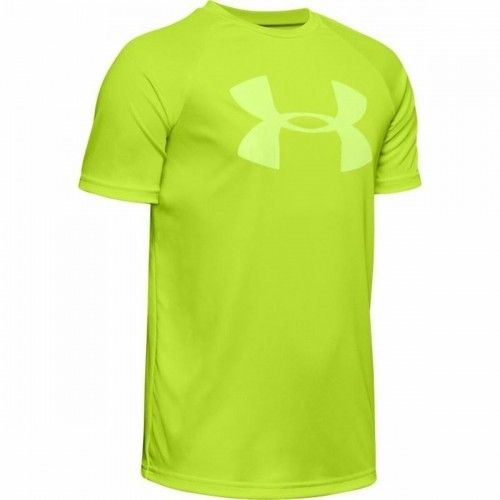 Children’s Short Sleeve T-Shirt Under Armour Tech Big Logo Yellow image 1
