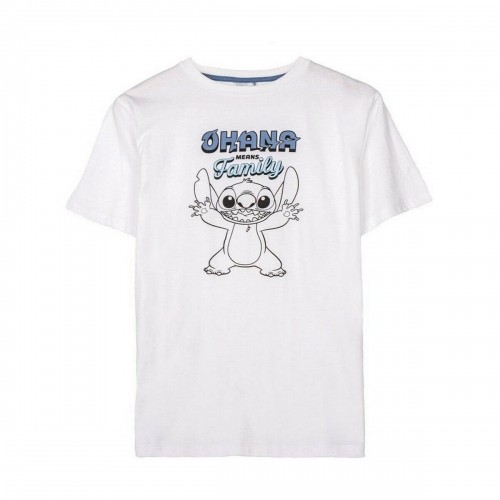 Men’s Short Sleeve T-Shirt Stitch White image 1