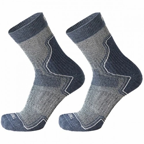 Sports Socks Mico Trail Navy Blue Grey Men image 1