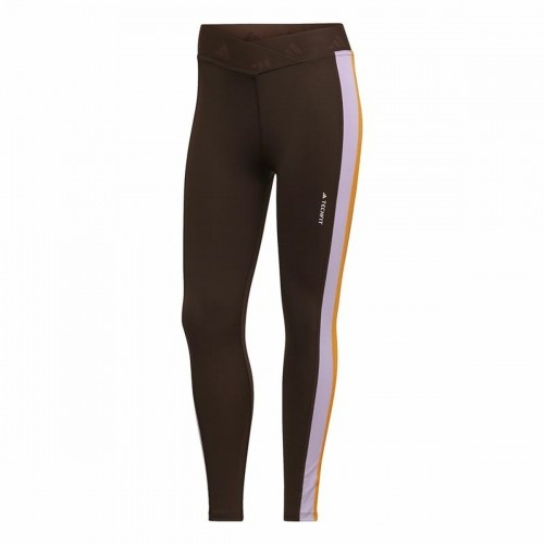 Sport leggings for Women Adidas Hyperglam 7/8 Brown image 1