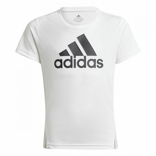 Child's Short Sleeve T-Shirt Adidas Designed To Move White image 1