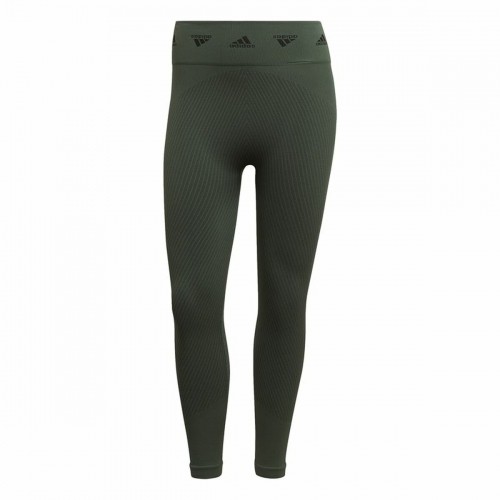 Женские спортивные колготки Adidas Aeroknit Branded 7/8 Tight Зеленый image 1