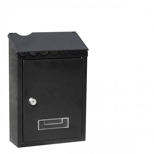 Letterbox EDM Standard 21 x 6 x 30 cm Black Steel image 1