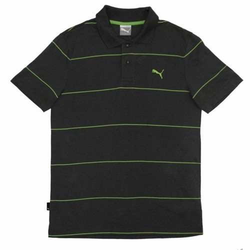Men’s Short Sleeve Polo Shirt Puma Jacquard Black image 1