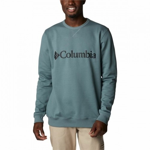 Толстовка без капюшона мужская Columbia Logo Fleece Crew Синий image 1
