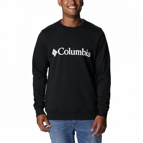 Vīriešu Sporta Krekls bez Kapuča Columbia Logo Fleece Crew Melns image 1