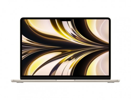 Apple  
         
       MacBook Air Starlight, 13.6 ", IPS, 2560 x 1664,  M2, 8 GB, SSD 256 GB,  M2 8-core GPU, Without ODD, macOS, 802.11ax, Bluetooth version 5.0, Keyboard language Swedish, Keyboard backlit, Warranty 12 month(s), Battery warranty 12 mo image 1