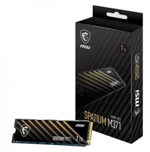 SSD|MSI|SPATIUM M371|1TB|M.2|PCIE|NVMe|3D NAND|Write speed 1700 MBytes/sec|Read speed 2350 MBytes/sec|2.15mm|TBW 210 TB|MTBF 1500000 hours|S78-440L870-P83 image 1