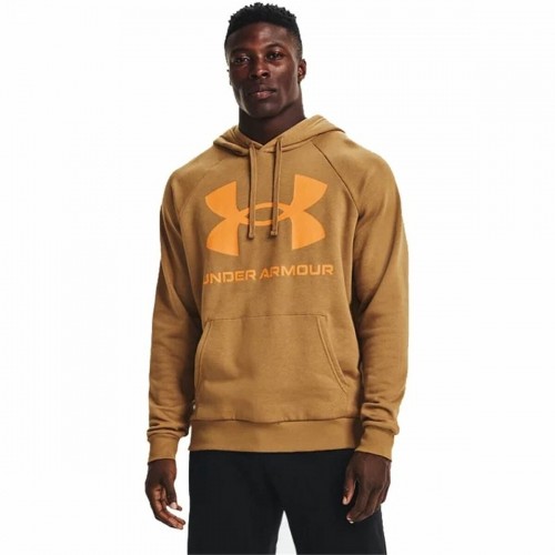 Men’s Hoodie Under Armour Rival Big Logo Ocre image 1