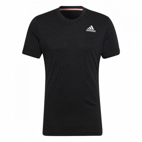 Men’s Short Sleeve T-Shirt Adidas Freelift Black image 1