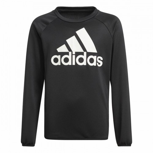 Children’s Sweatshirt without Hood Adidas Designed To Move Big Logo Black image 1