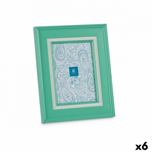 Gift Decor Фото рамка Стеклянный Зеленый Пластик (6 штук) (2 x 26 x 21 cm) image 1