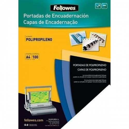 Cover Fellowes 100 Units Binding Blue A4 polypropylene image 1