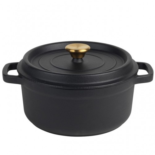 Russell Hobbs RH02524BEU7 Cast iron stockpot 24cm black image 1