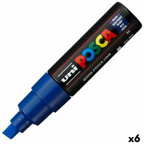 Marķieris POSCA PC-8K Zils 6 gb. image 1