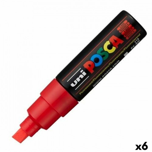 Фетр POSCA PC-8K Красный 6 штук image 1