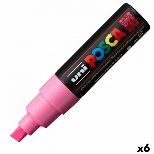 Фетр POSCA PC-8K Розовый 6 штук image 1